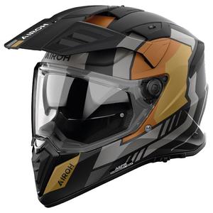 Enduro motorhelm Airoh Bandit Horn mat goud