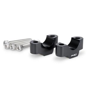 Zvýšení řidítek PUIG černý height 20mm, d 29,2mm