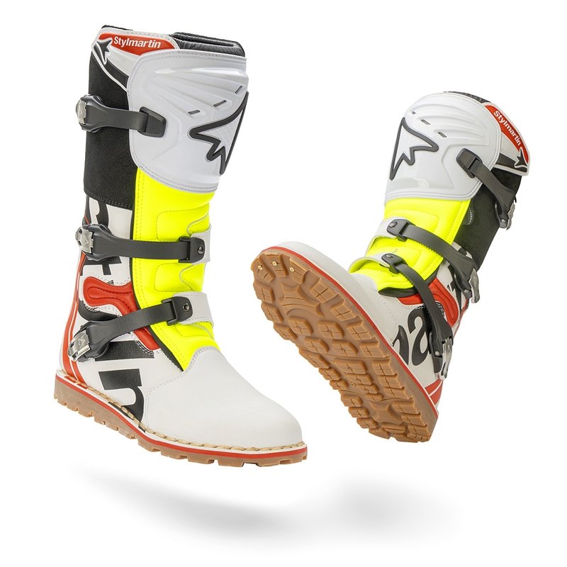 Stylmartin Impact Pro.2 wit-zwart-fluo geel motorlaarzen