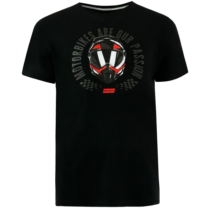MotoZem Motorfietsen zijn onze passie T-shirt zwart