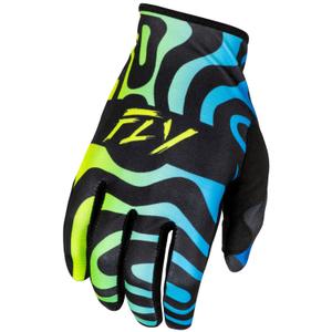 Motorcross handschoenen FLY Racing Lite blauw-blauw-geel