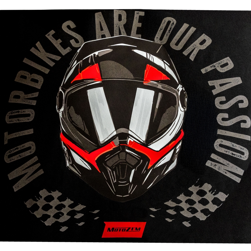 MotoZem Motorfietsen zijn onze passie T-shirt zwart