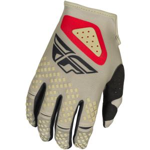Motorcross handschoenen FLY Racing Kinetic Sym grijs-rood-zwart