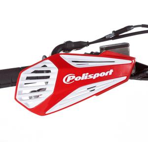 Chrániče páček POLISPORT MX AIR with universal handlebar mounting kit ORK-16 / White