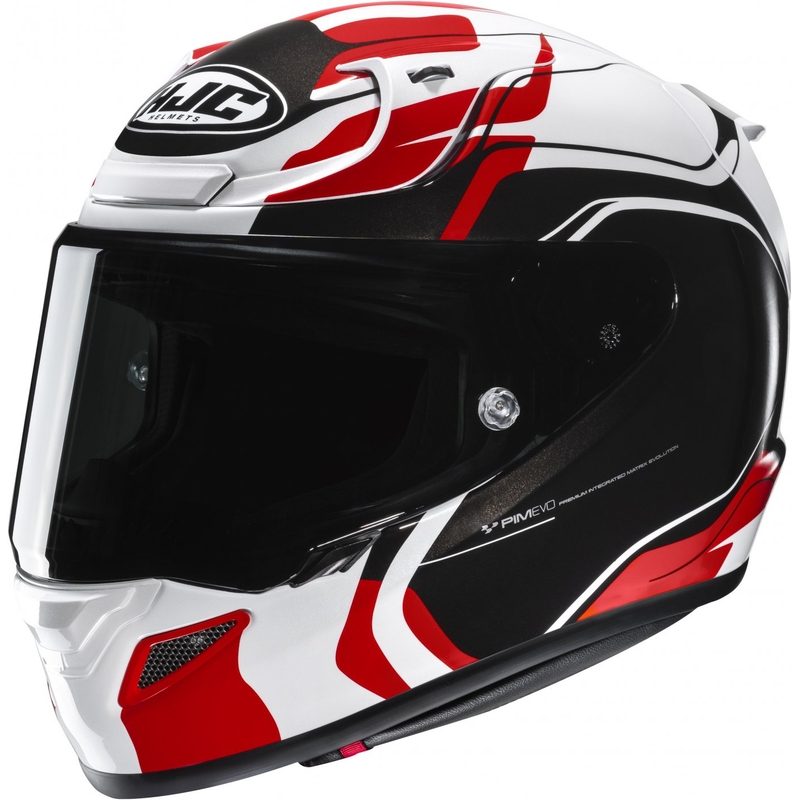 Integraal motorhelm HJC RPHA 12 Lawin wit-rood-zwart uitverkoop