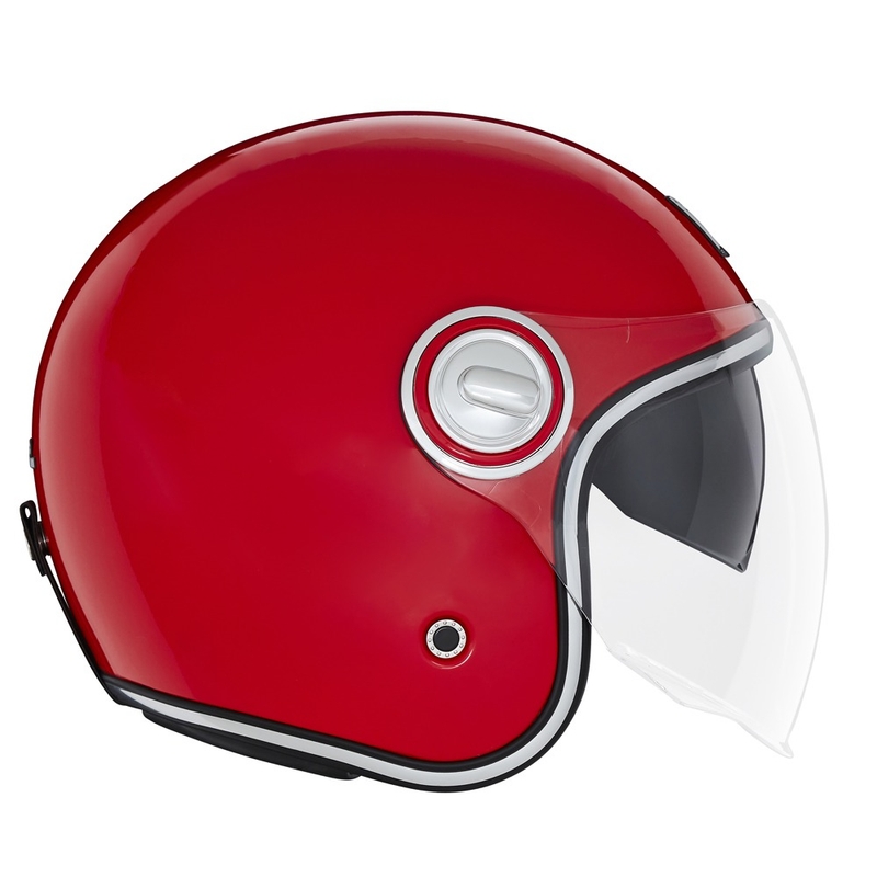 Open motorhelm NOX PREMIUM Heritage rood
