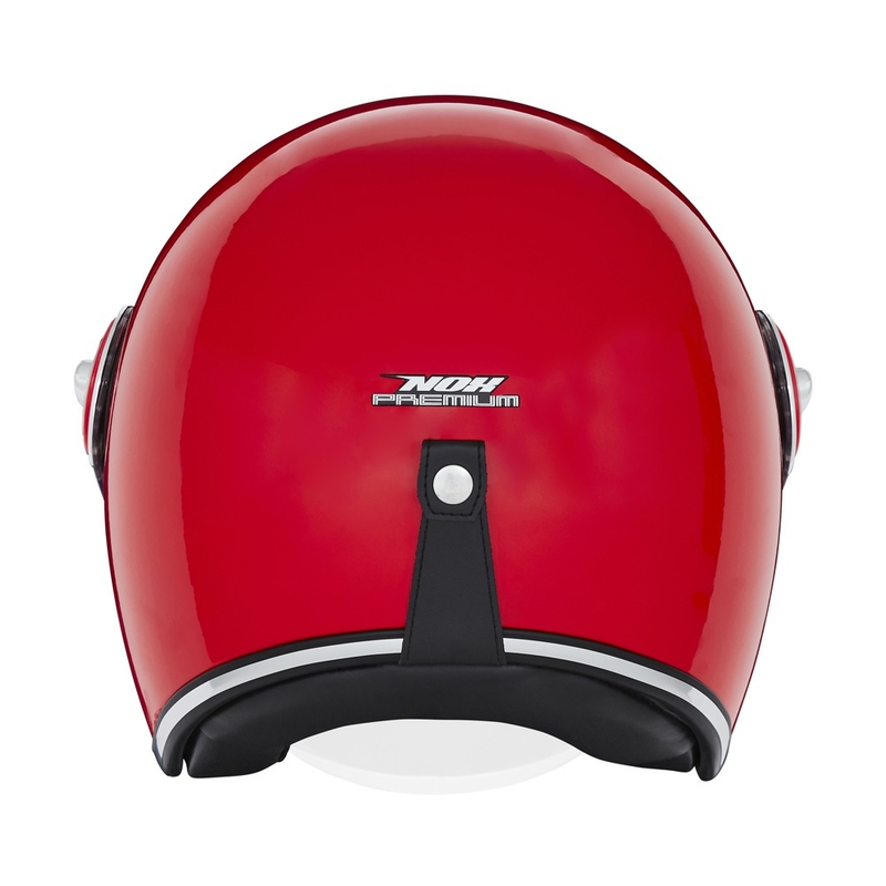 Open motorhelm NOX PREMIUM Heritage rood