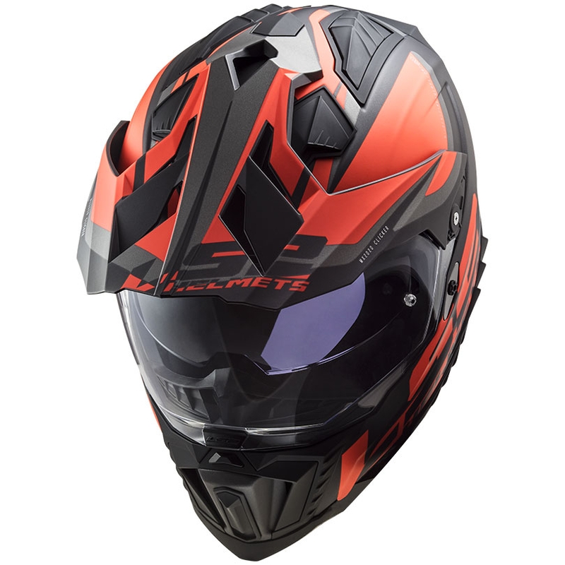 Endurohelm LS2 MX701 Explorer Alter zwart-fluor oranje-grijs mat
