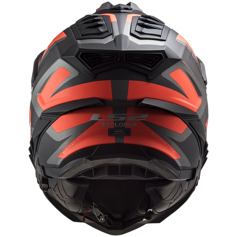 Endurohelm LS2 MX701 Explorer Alter zwart-fluor oranje-grijs mat