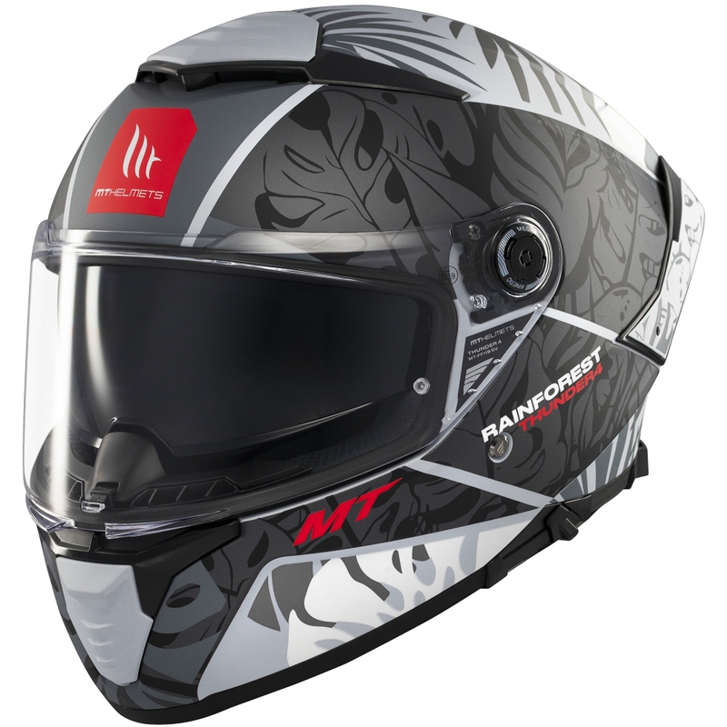 Integraal motorhelm MT Thunder 4 SV Rainforest zwart-wit