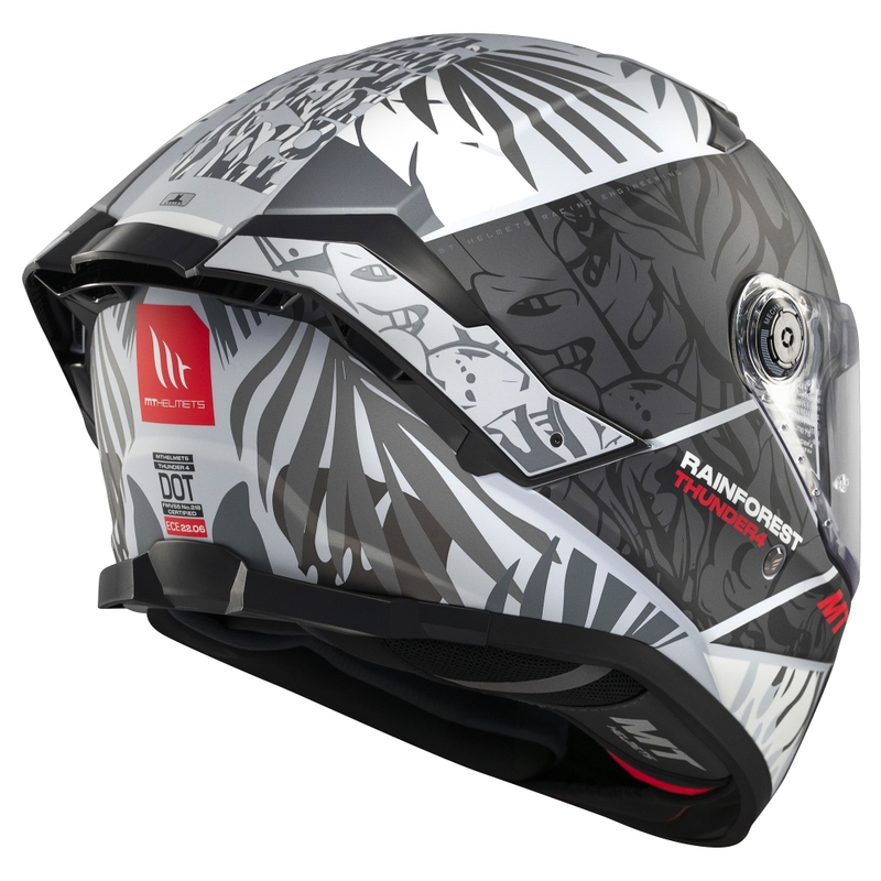 Integraal motorhelm MT Thunder 4 SV Rainforest zwart-wit