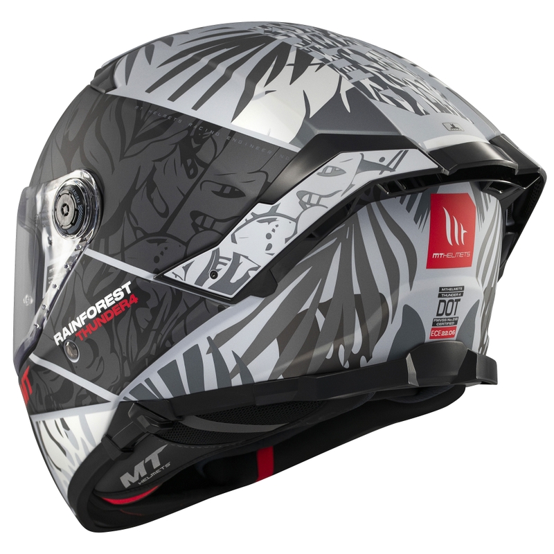 Integraal motorhelm MT Thunder 4 SV Rainforest zwart-wit