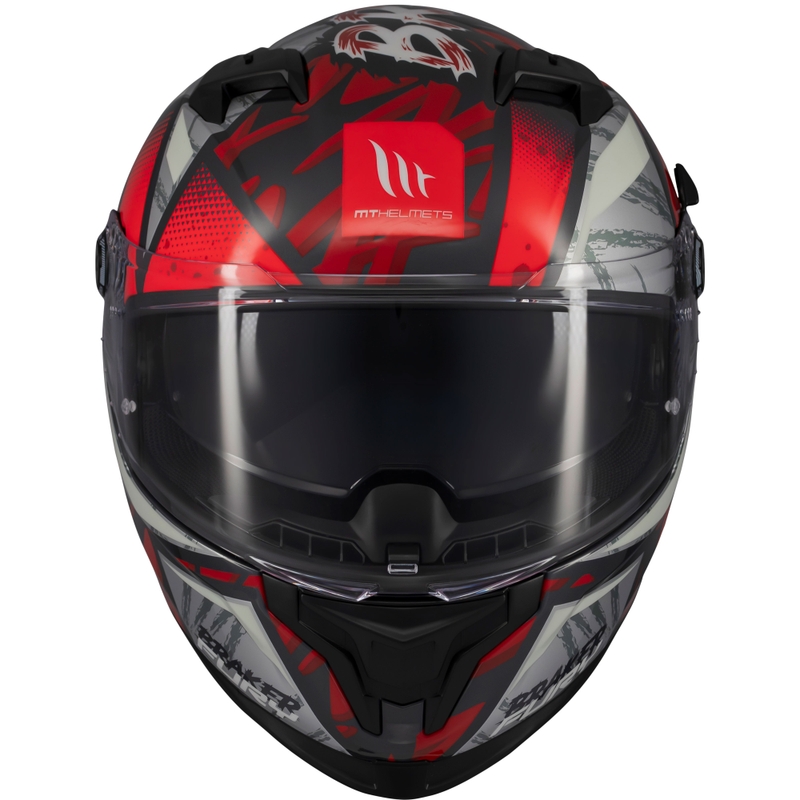 MT Braker SV Fury integraal motorhelm zwart-grijs-rood