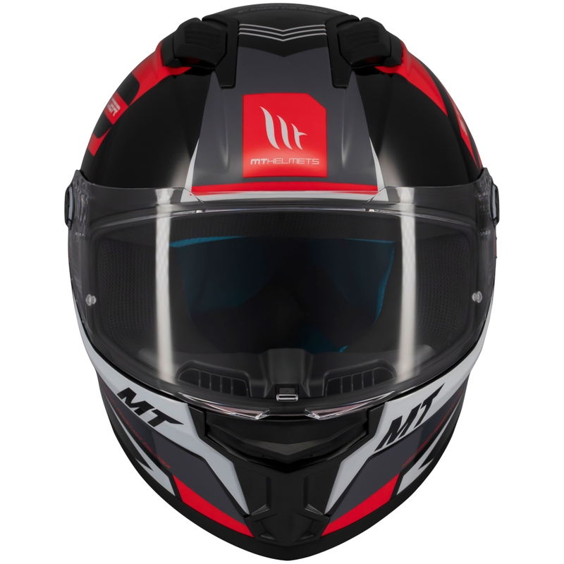 MT Stinger 2 Tron integraal motorhelm zwart-rood-grijs