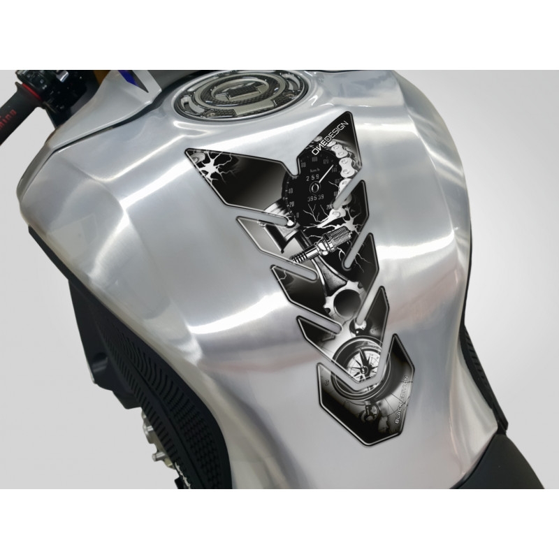 Brandstoftankdeksel Print Black edition - Snelheidsmeter