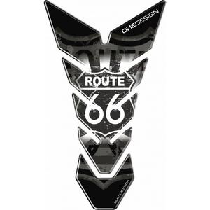 Brandstoftankdeksel Print Zwart - Route 66
