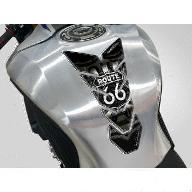 Brandstoftankdeksel Print Zwart - Route 66