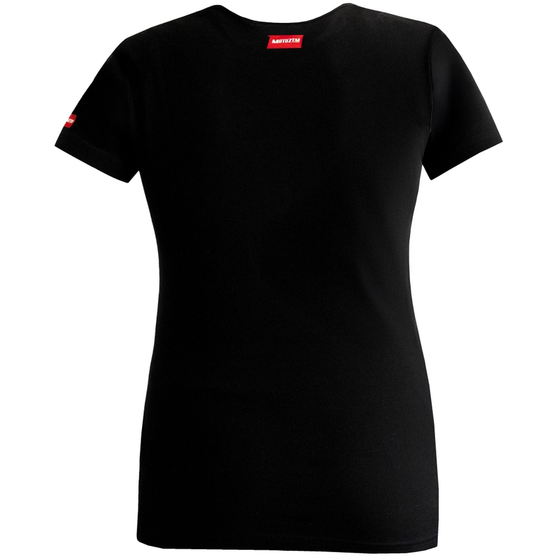 Dames MotoZem Girl T-shirt zwart
