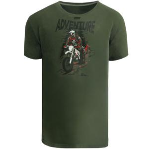 T-shirt Motozem Adventure groen