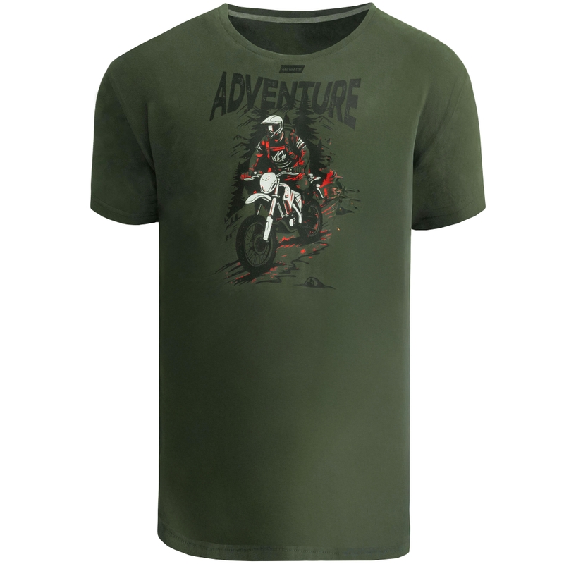 T-shirt Motozem Adventure groen