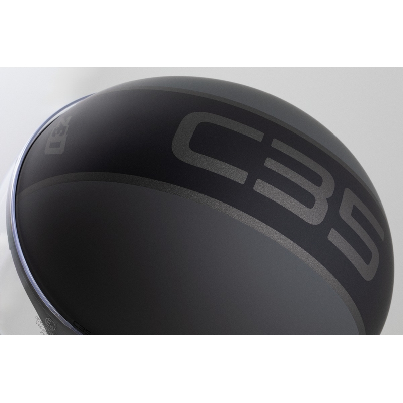 Open helm ZED C35 grijs-zwart mat