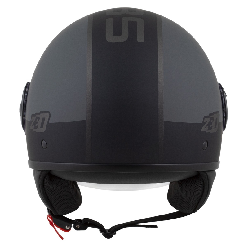 Open helm ZED C35 grijs-zwart mat