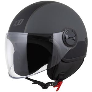 Open helm ZED C35 grijs-zwart mat