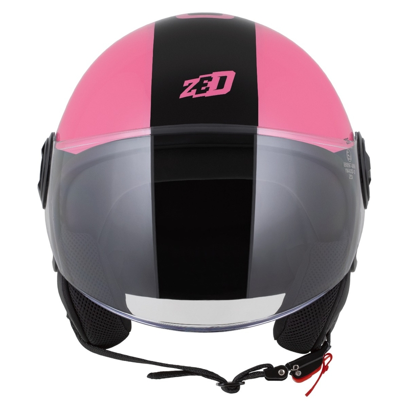 Open helm ZED C35 roze-zwart