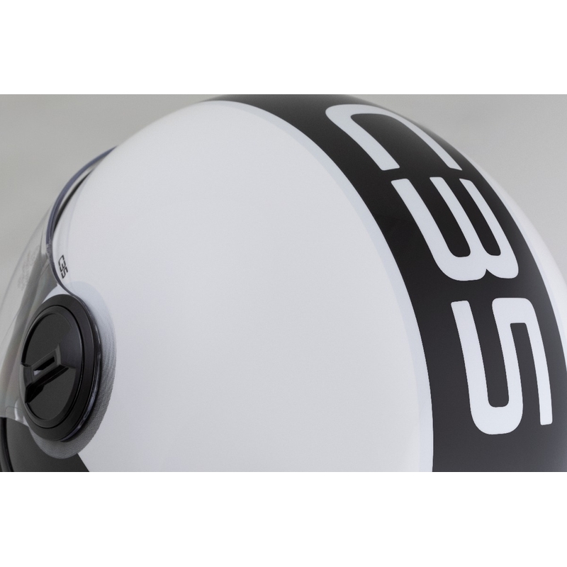 Open helm ZED C35 wit-zwart