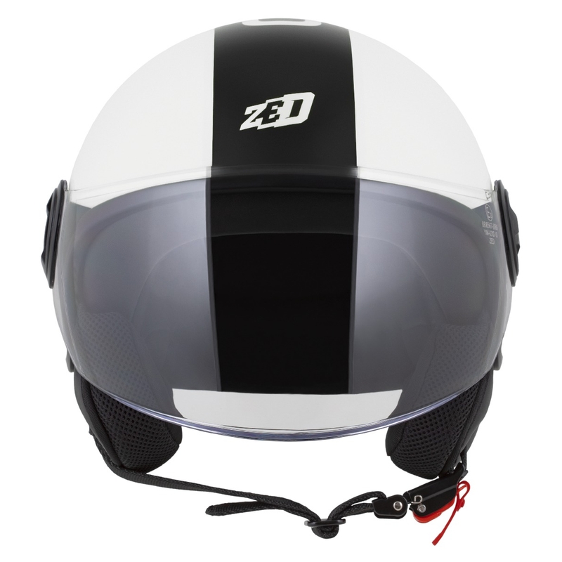 Open helm ZED C35 wit-zwart