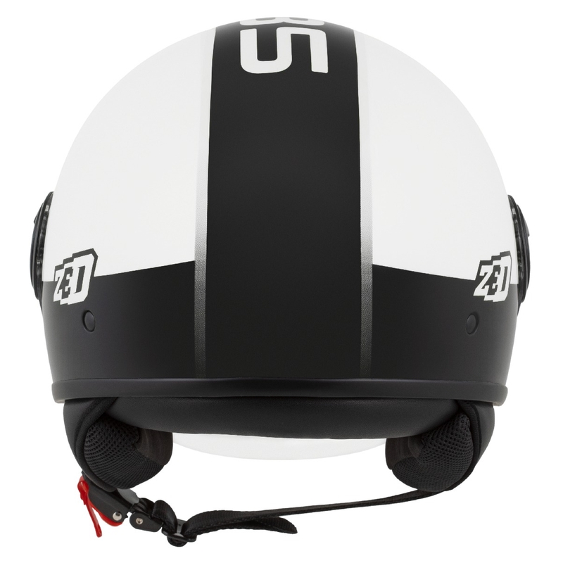Open helm ZED C35 wit-zwart