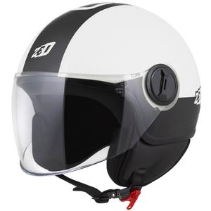 Open helm ZED C35 wit-zwart