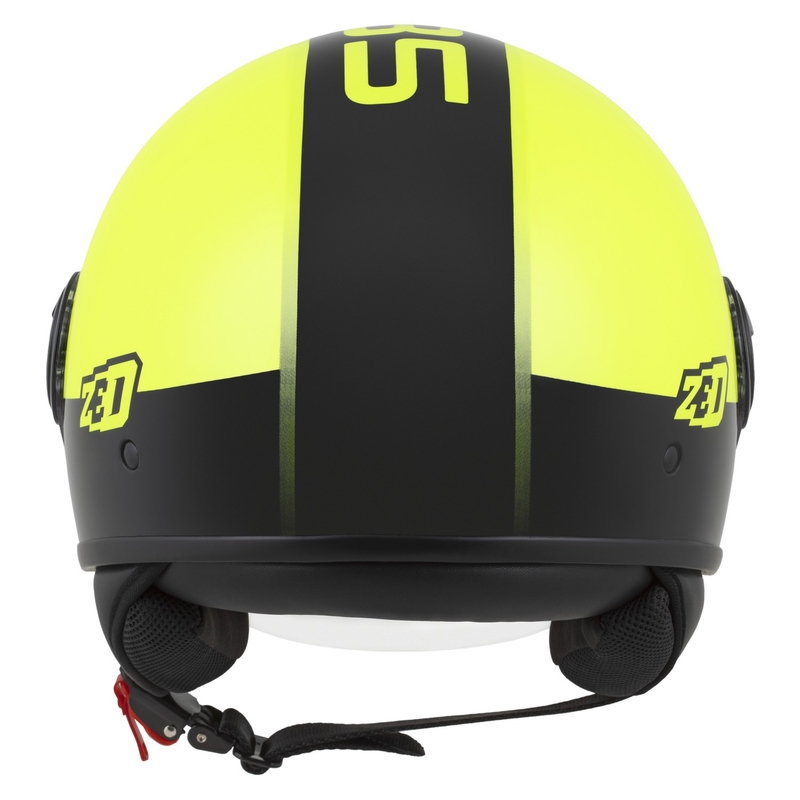 Open helm ZED C35 fluo geel-zwart