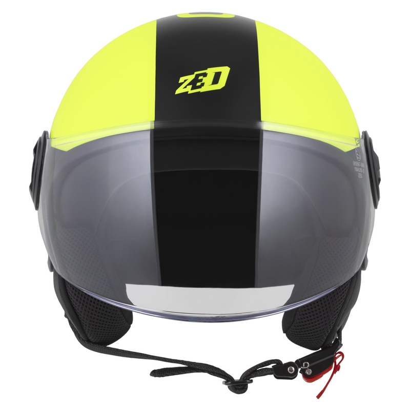Open helm ZED C35 fluo geel-zwart