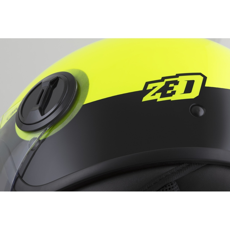 Open helm ZED C35 fluo geel-zwart