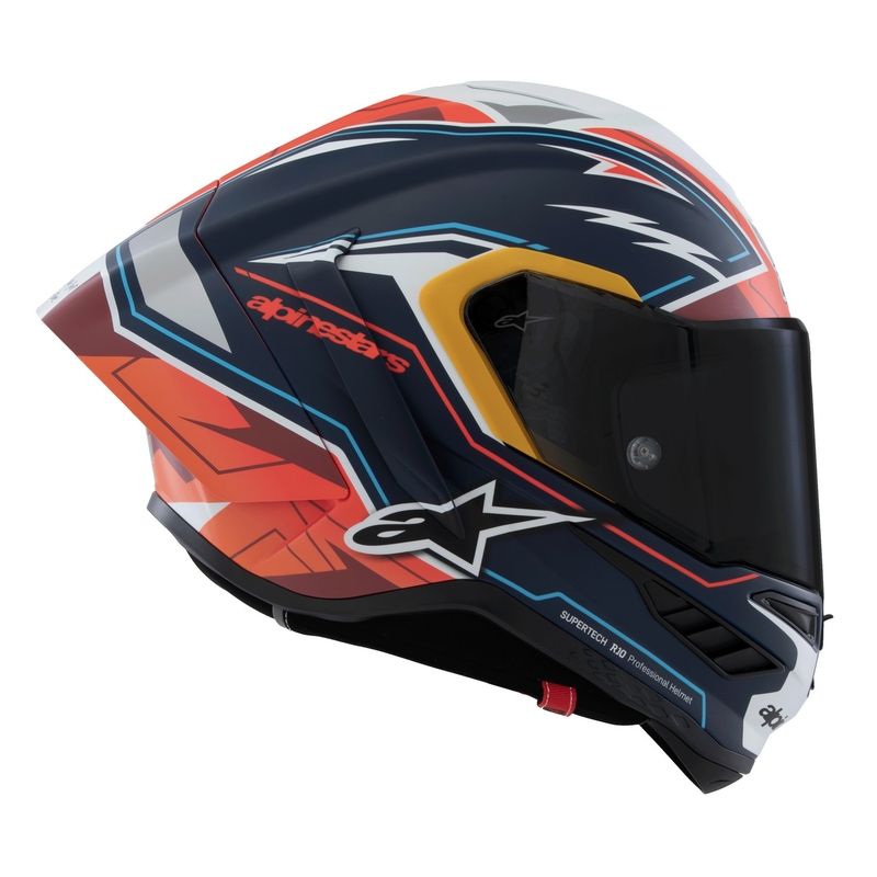 Alpinestars Supertech R-10 limited edition integraalhelm Pedro Acosta mat blauw-rood-wit