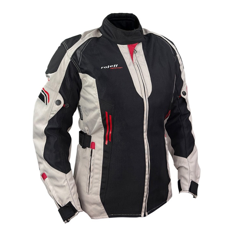 Damesfietsjas Roleff Mesh Zwart Beige Rood