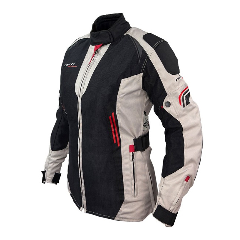 Damesfietsjas Roleff Mesh Zwart Beige Rood