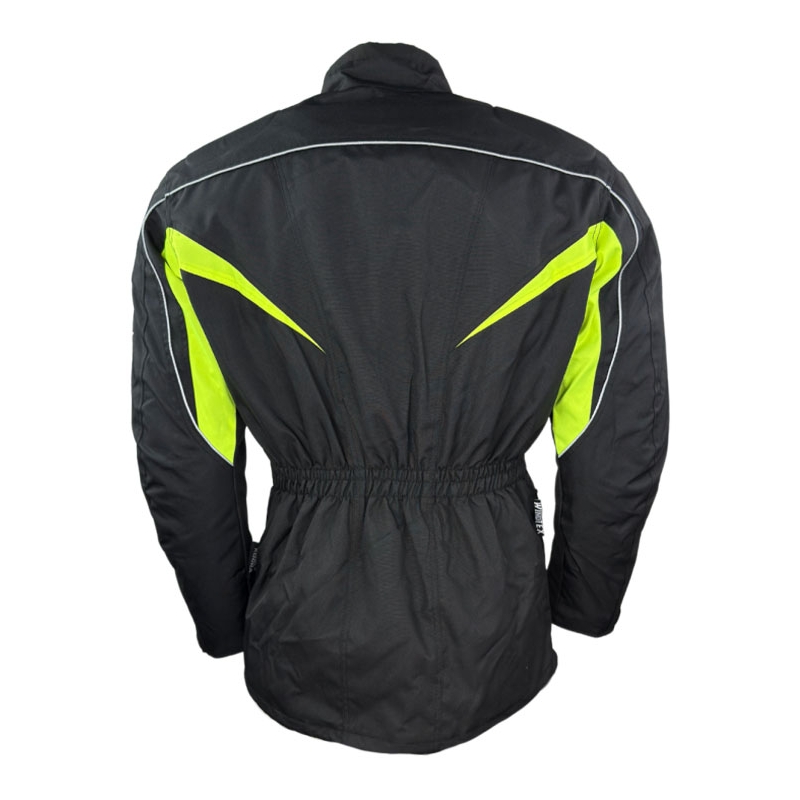 Motorjas Roleff Kodra zwart-fluogeel