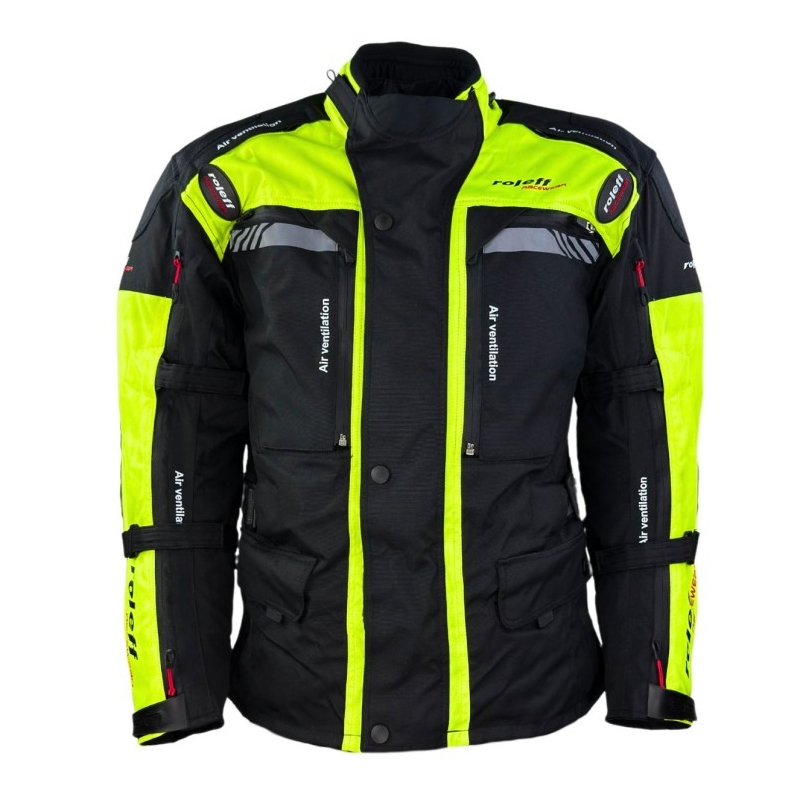Motorjas Roleff Kodra Enduro zwart-fluo geel