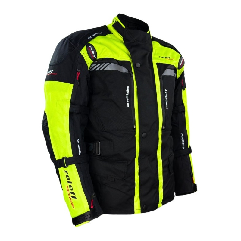 Motorjas Roleff Kodra Enduro zwart-fluo geel