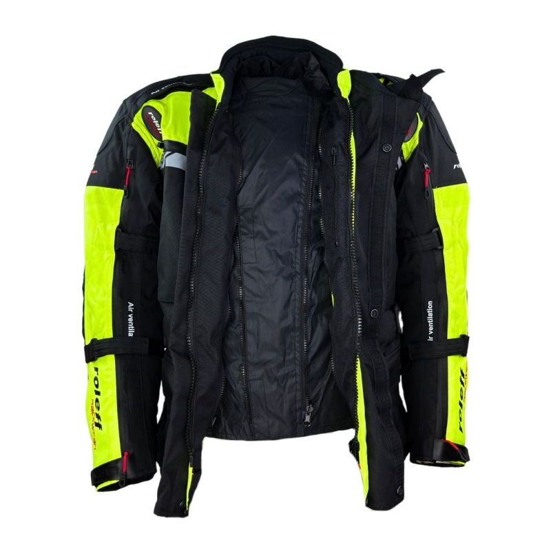 Motorjas Roleff Kodra Enduro zwart-fluo geel
