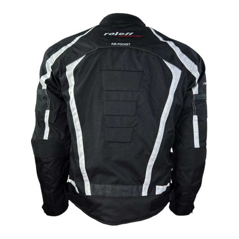 Motorjas Roleff Kodra RO546 zwart-wit