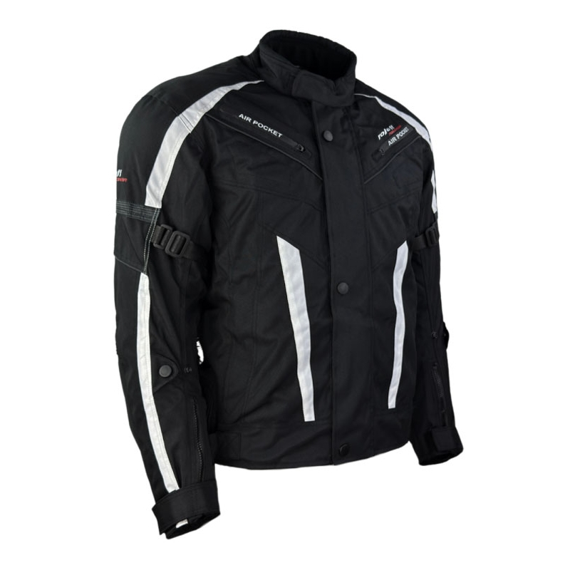 Motorjas Roleff Kodra RO546 zwart-wit