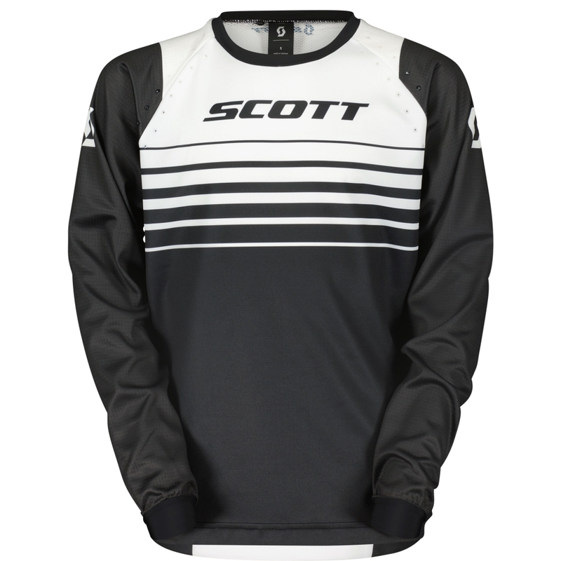 Motorcross kindertrui SCOTT EVO Swap zwart-wit