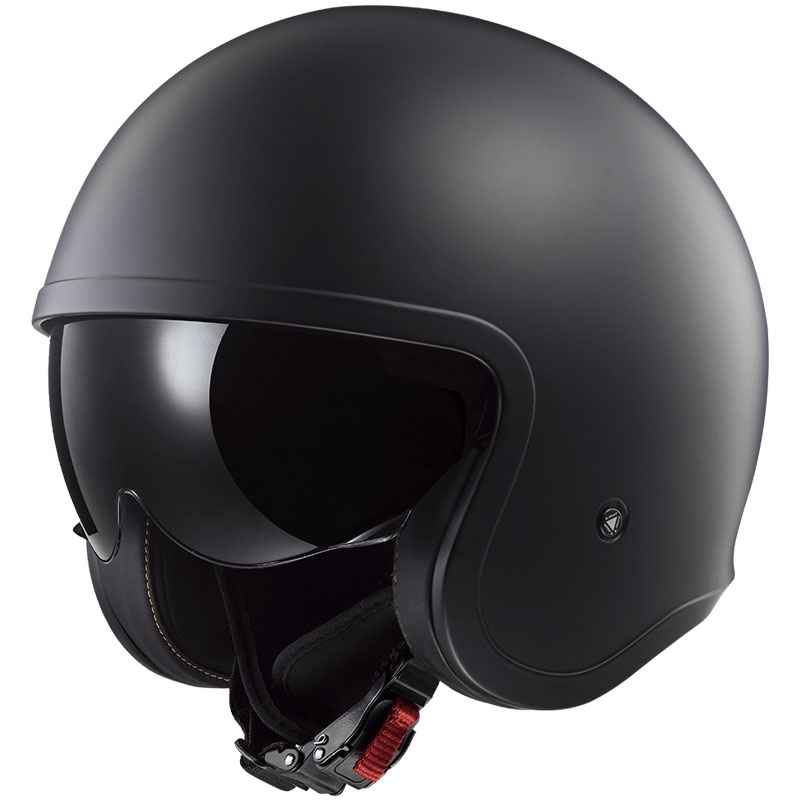Open motorhelm LS2 OF599 Spitfire II Effen matzwart