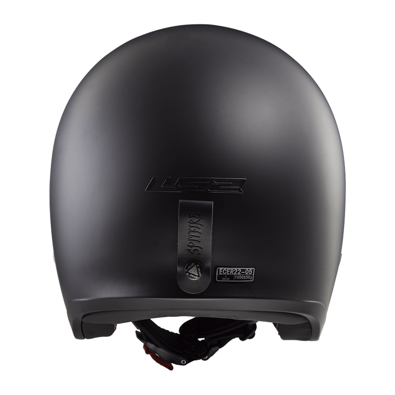 Open motorhelm LS2 OF599 Spitfire II Effen matzwart