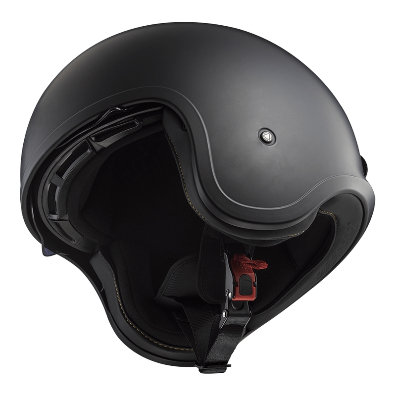 Open motorhelm LS2 OF599 Spitfire II Effen matzwart