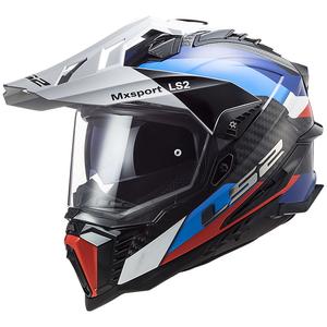 Enduro motorhelm LS2 MX701 C Explorer Frontier zwart-blauw