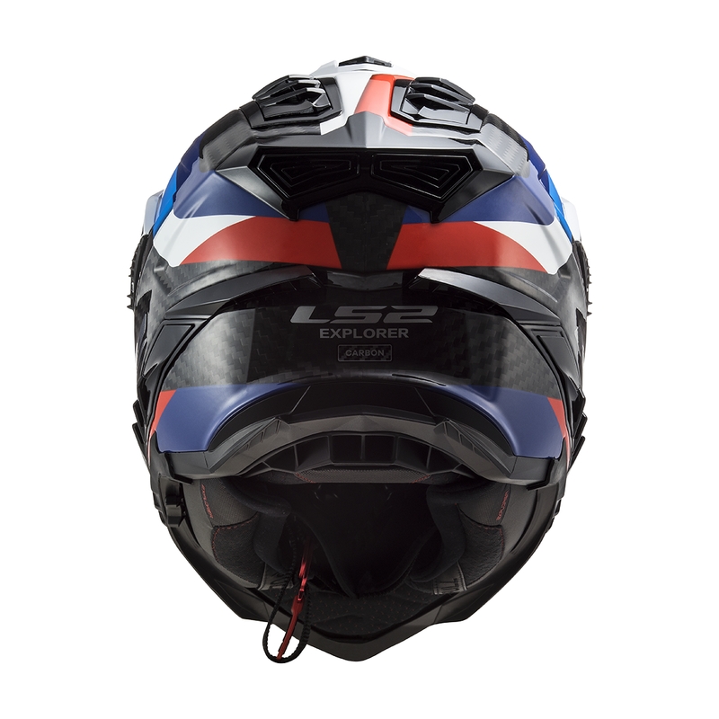 Enduro motorhelm LS2 MX701 C Explorer Frontier zwart-blauw